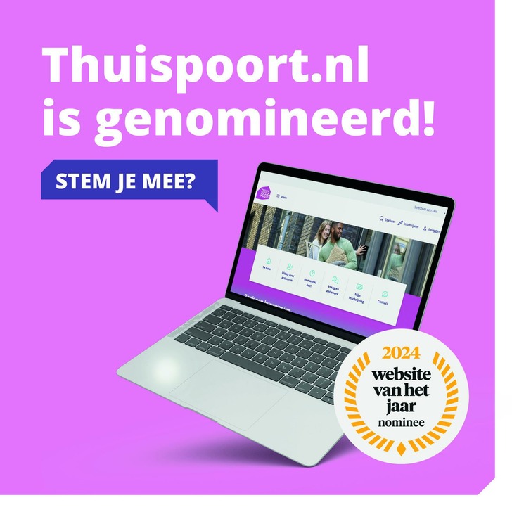 Stem op Thuispoort! Genomineerd voor website van het jaar 2024