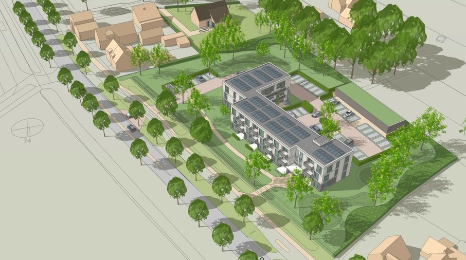 Ontwerp nieuwbouwappartmenten Osseweg in Heesch