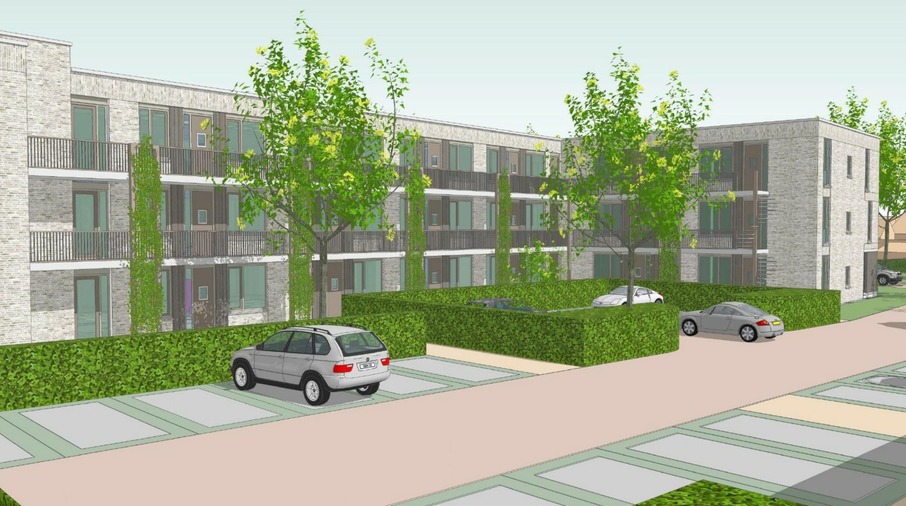 Ontwerp nieuwbouwappartmenten Osseweg in Heesch