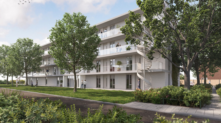 Ontwerp appartementengebouw Frederik