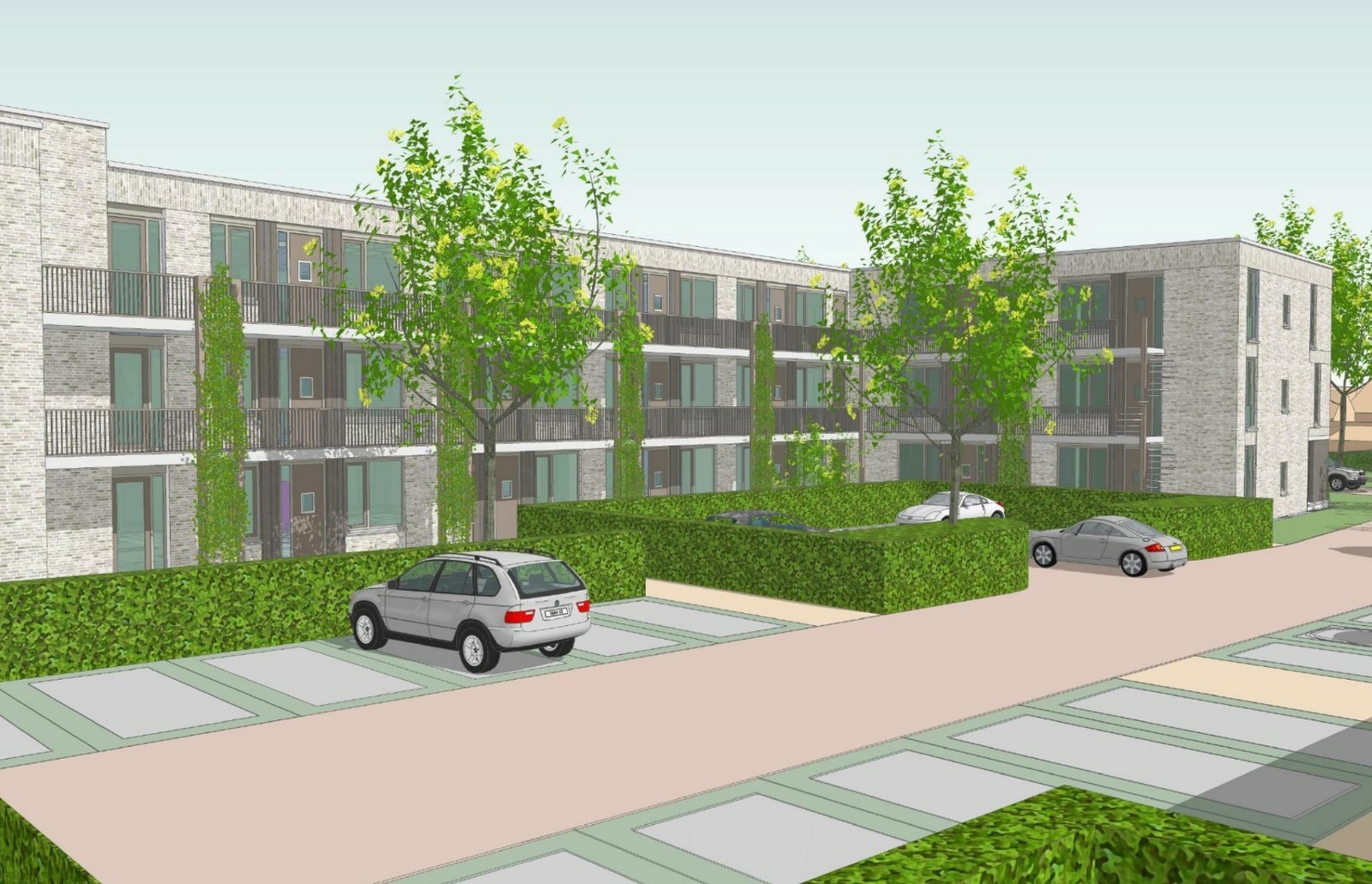 Ontwerp nieuwbouwappartmenten Osseweg in Heesch