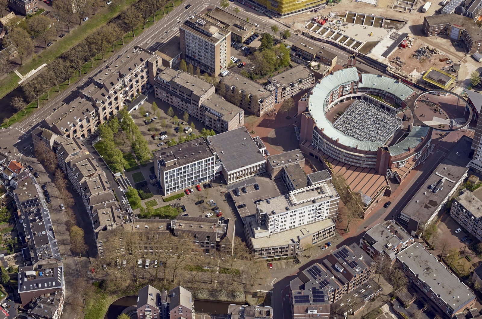 Bloemenkampkwartier luchtfoto